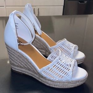 Brand new A.N.A White Horizon Wedge Sandals